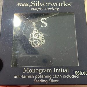 Monogram “S” necklace